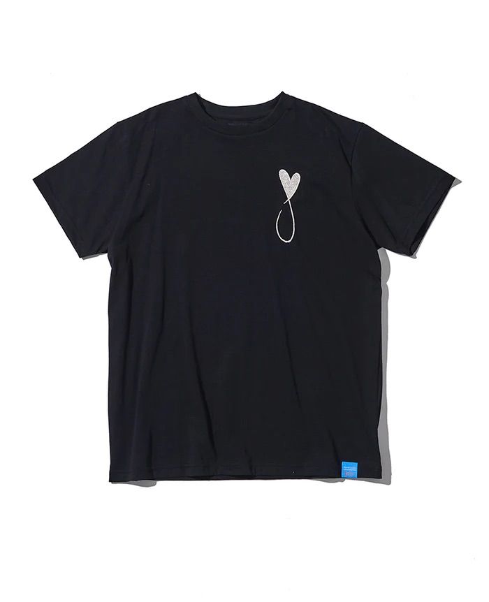 Tシャツ / Tiphanie Big Logo / BLACK x SILVER