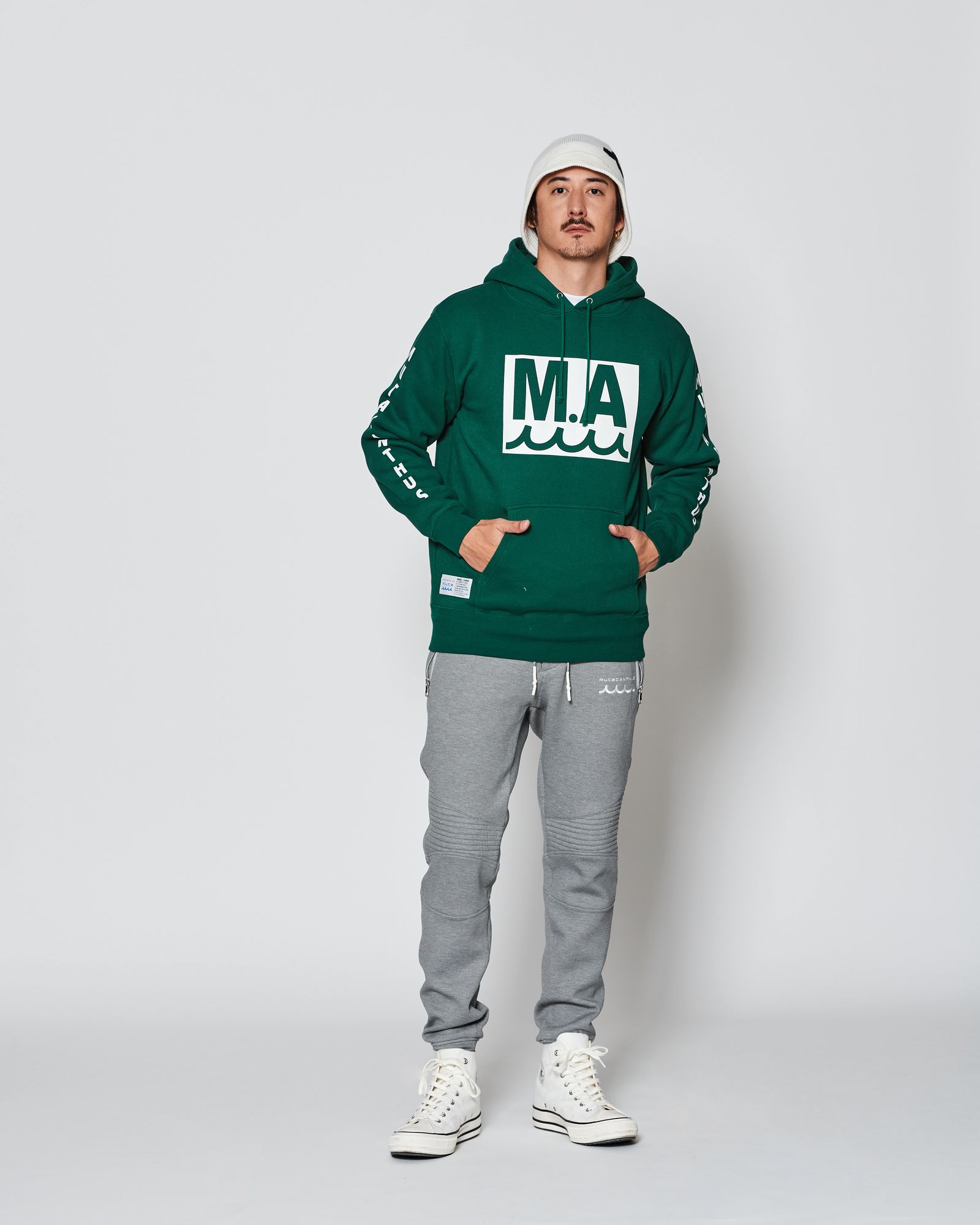 ACANTHUS - ACANTHUS × muta MARINE / muta MA Logo Hooded