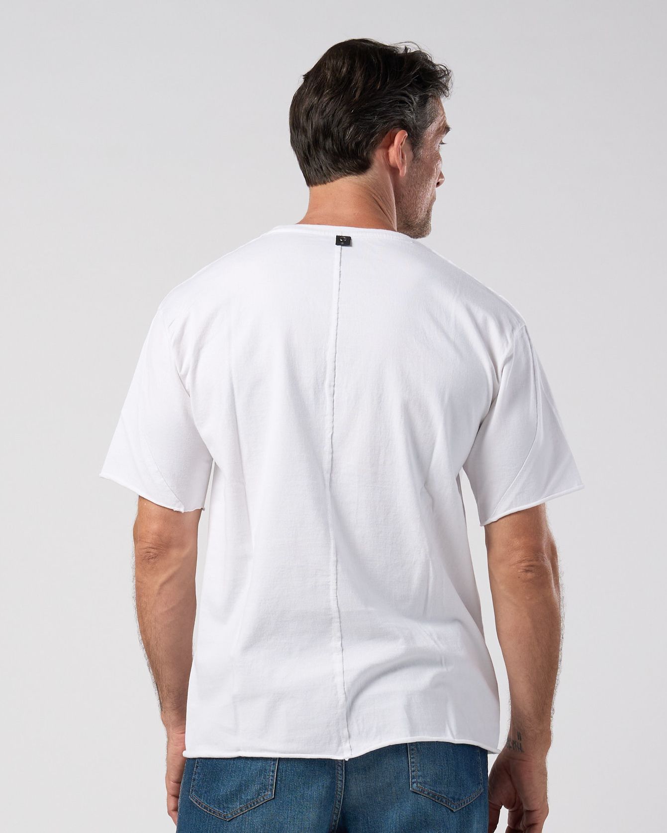 ☆先行予約☆ wjk  / カットオフクルーネック半袖Tシャツ / cut-off crew-neck S/S / white【7001 js01k】