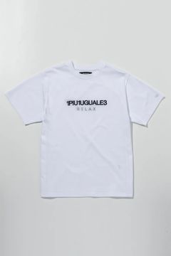 ブランドロゴリバースプリント Tシャツ / ホワイト【UST-26069】