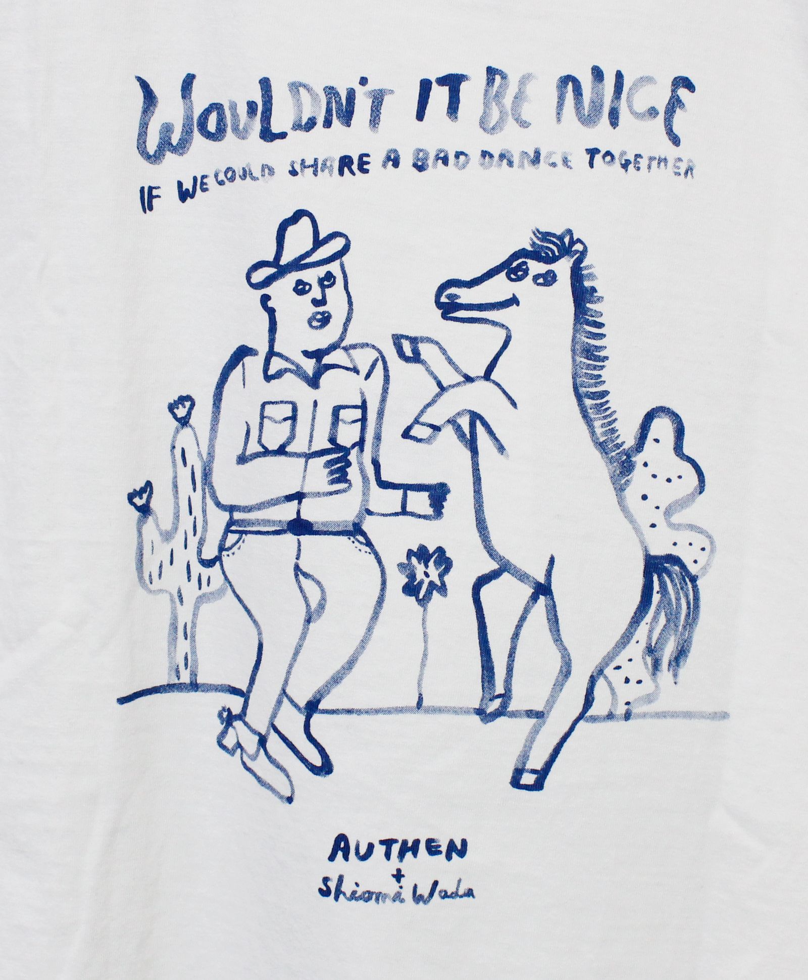 Tシャツ / S/S AUTHEN x Shiomi Wada NICE T-SHIRT  / OFF [AUT-146-008]