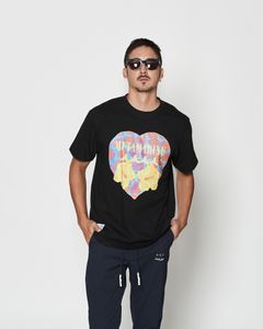 ☆先行予約☆muta MARINE × ACANTHUS  / ハートハイビスカスTシャツTシャツ / Heart Hibiscus Tee / BLACK 【MA2616】