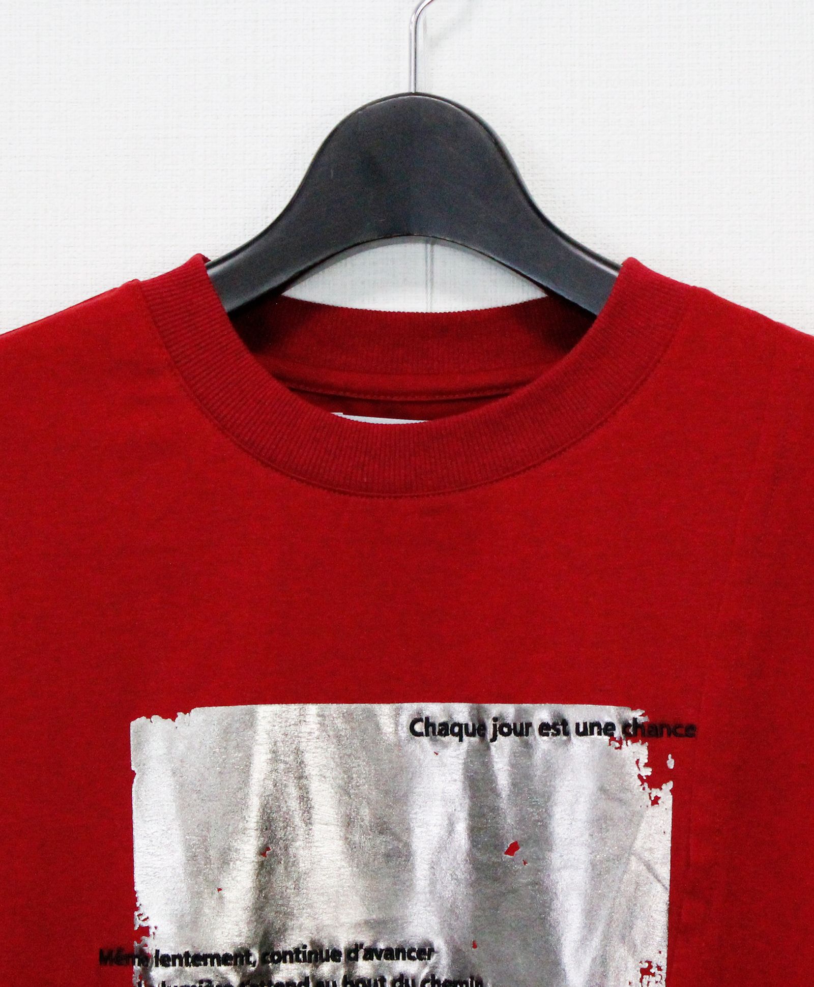 クラック箔切替TEE / レッド [bc605302]