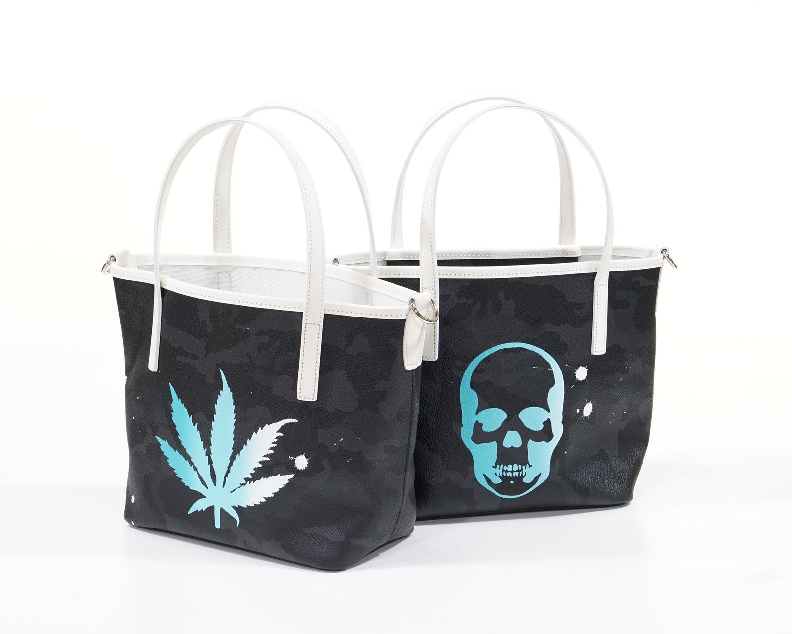☆予約商品☆GENTIL BANDIT 14th Anniv. Ltd トートバッグPM / ブラックカモ×ホワイト（リーフ） [GBLP14-PM-BWR]