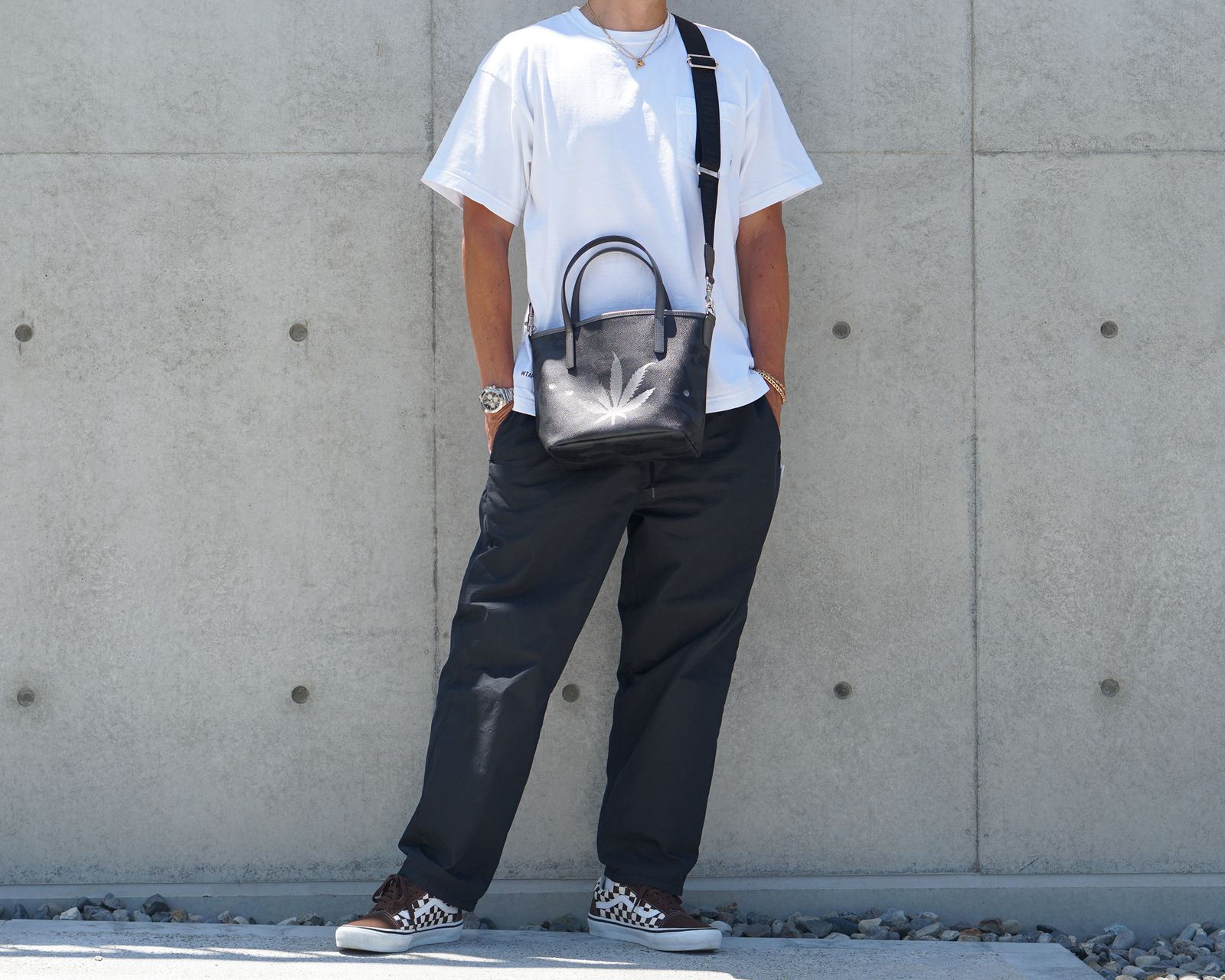 ☆予約商品☆GENTIL BANDIT 14th Anniv. Ltd トートバッグPM / ブラックカモ×ガンメタル（リーフ） [GBLP14-PM-BGR]