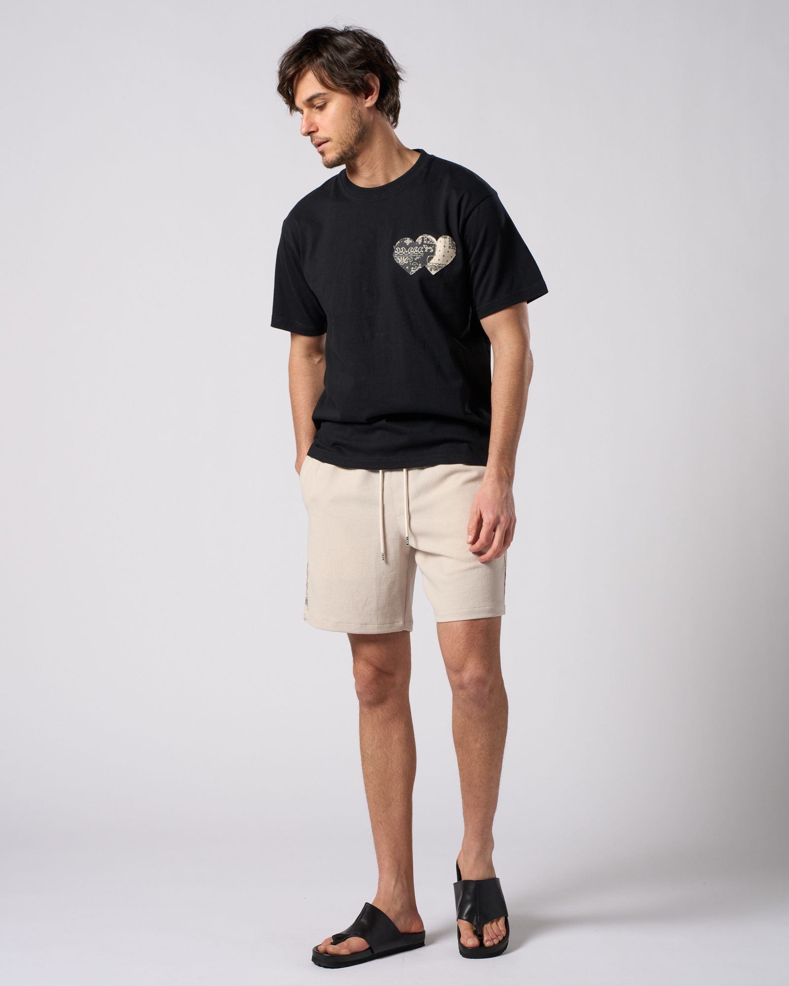 ☆先行予約☆ バンダナプリントパネルショーツ / bandana print panel shorts / BEIGE [5402 pe48i]