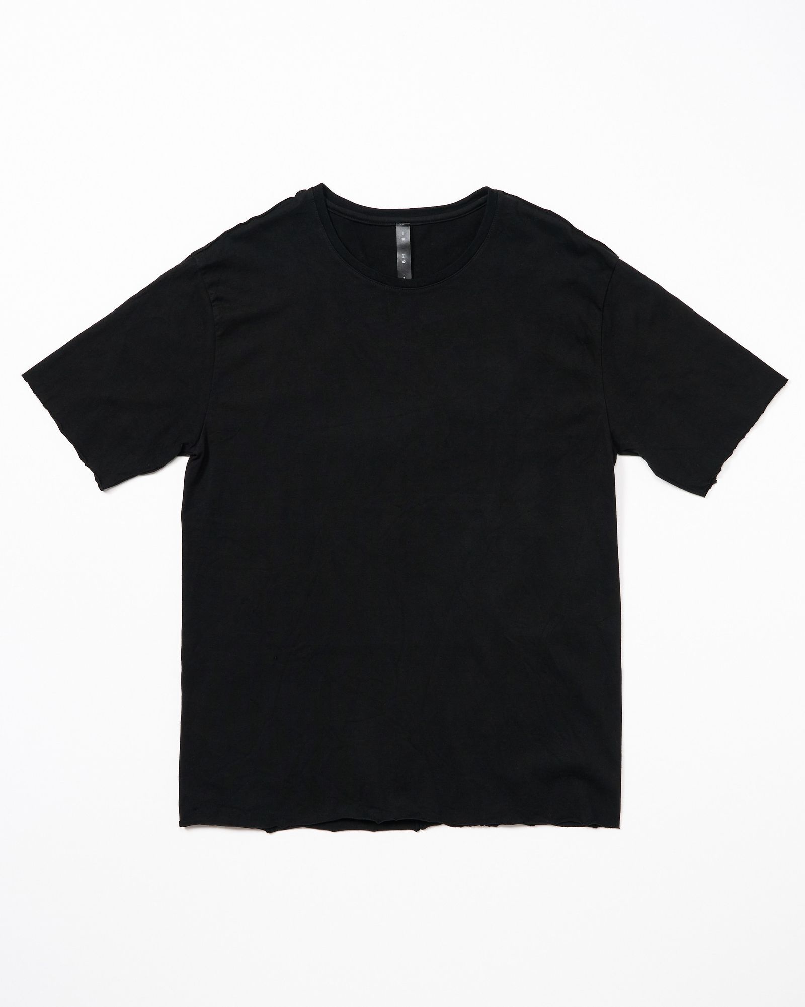 ☆先行予約☆ wjk  / カットオフクルーネック半袖Tシャツ / cut-off crew-neck S/S / deep black【7001 js01k】