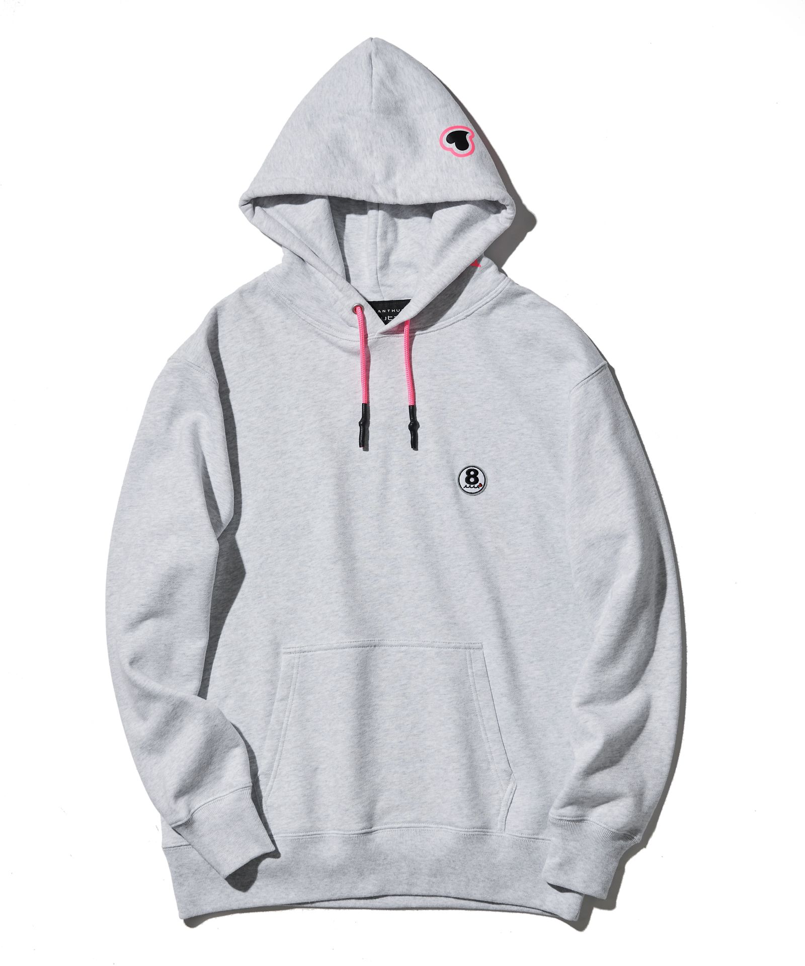 ACANTHUS × muta MARINE / muta sweet logo hoodie / スウェットプルオーバーパーカー / GREY【MA2525】