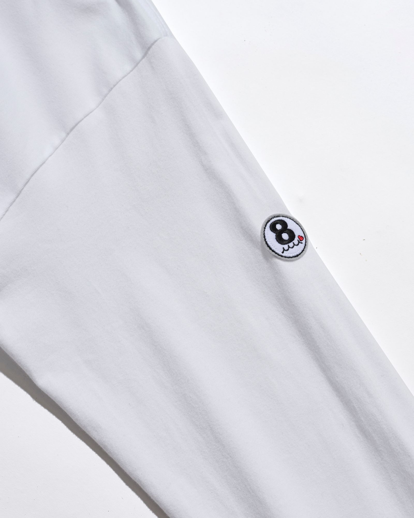 ☆先行予約☆muta MARINE × ACANTHUS  / WネームロゴロングスリーブTシャツ /  W-name logo L/S tee / WHITE【MA2727】