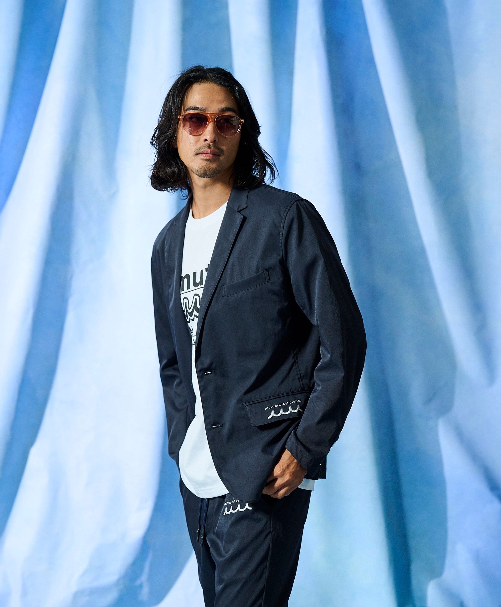☆先行予約☆muta MARINE × ACANTHUS  / テーラードジャケット /  Tailored Jacket / NAVY【MA2702】
