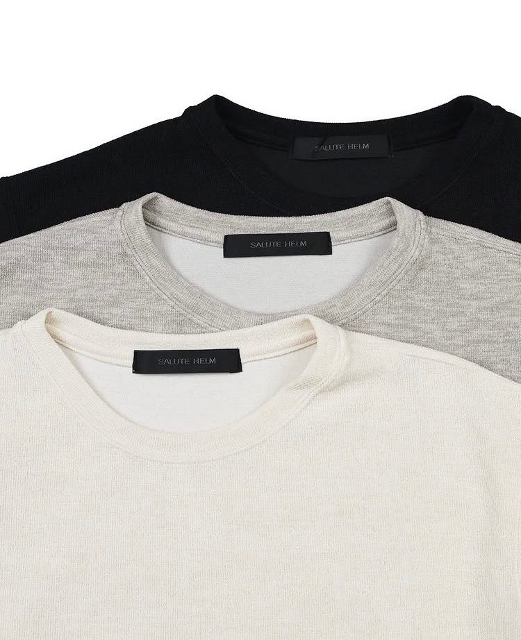 リネンライクダブルフェイスロンT  / オフ[86003]