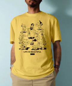 [LIFE IS BEAUTIFUL] Tシャツ / YELLOW [241712SW]