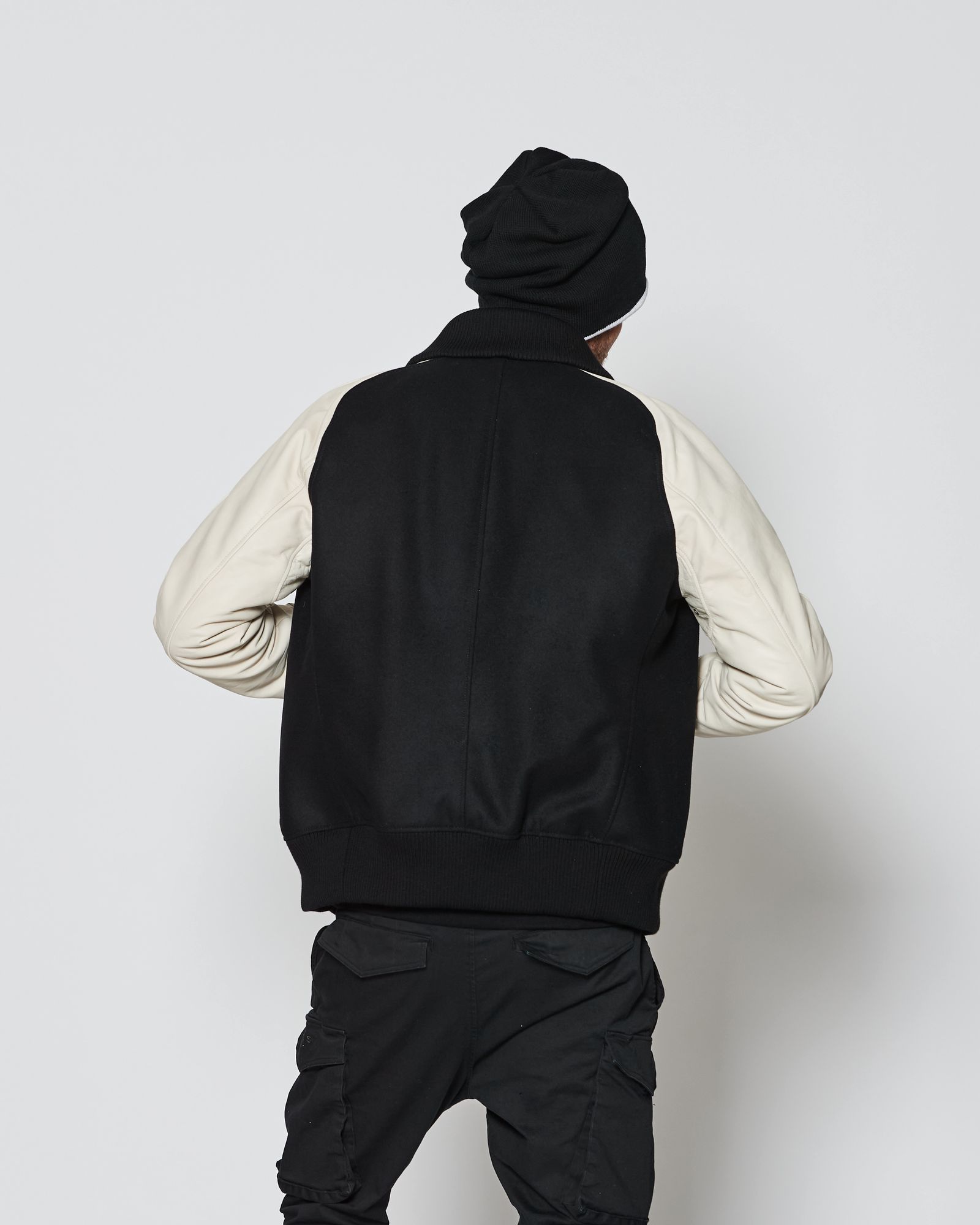 Studium Jacket / スタジアムジャケット / BLACK WHITE 【ST2301】