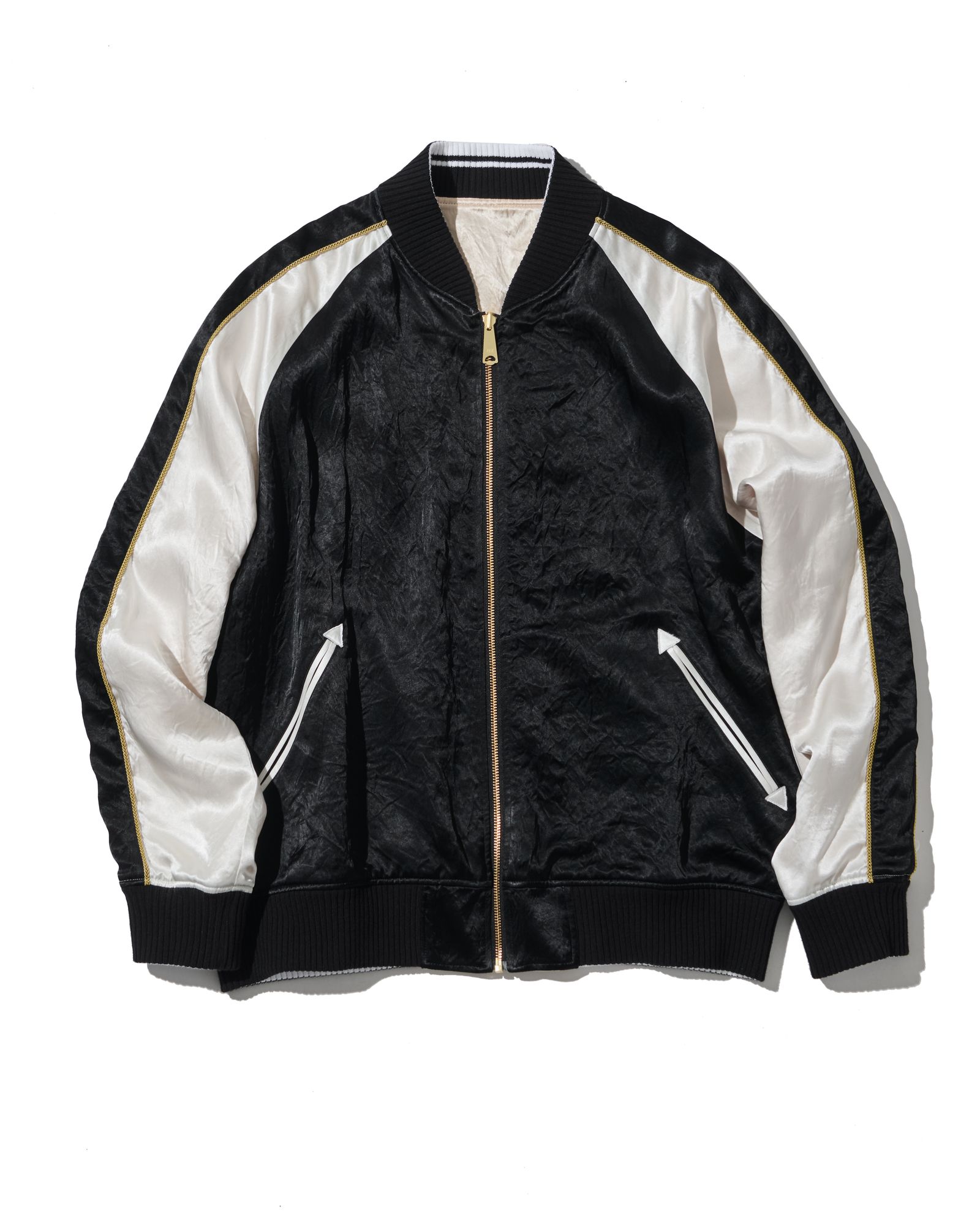 ☆先行予約☆muta MARINE × ACANTHUS  / リバーシブルスーベニアジャケット / Souvenir Jacket / BLACK 【MA2629】