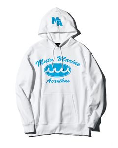 ACANTHUS x muta MARINE / muta Script Logo Hooded Sweatshirts / プルオーバーパーカー / WHITE / MA2409