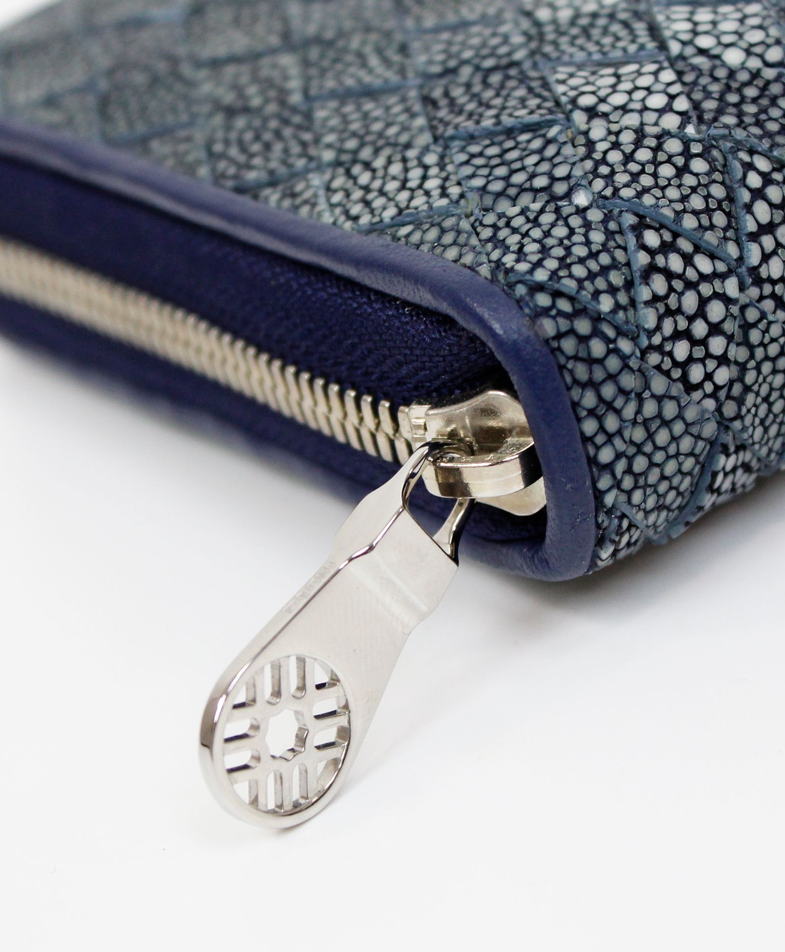 MUTA / ムータ / ガルーシャ・イントレチャート・ZIP長財布 LARGEサイズ / ネイビー