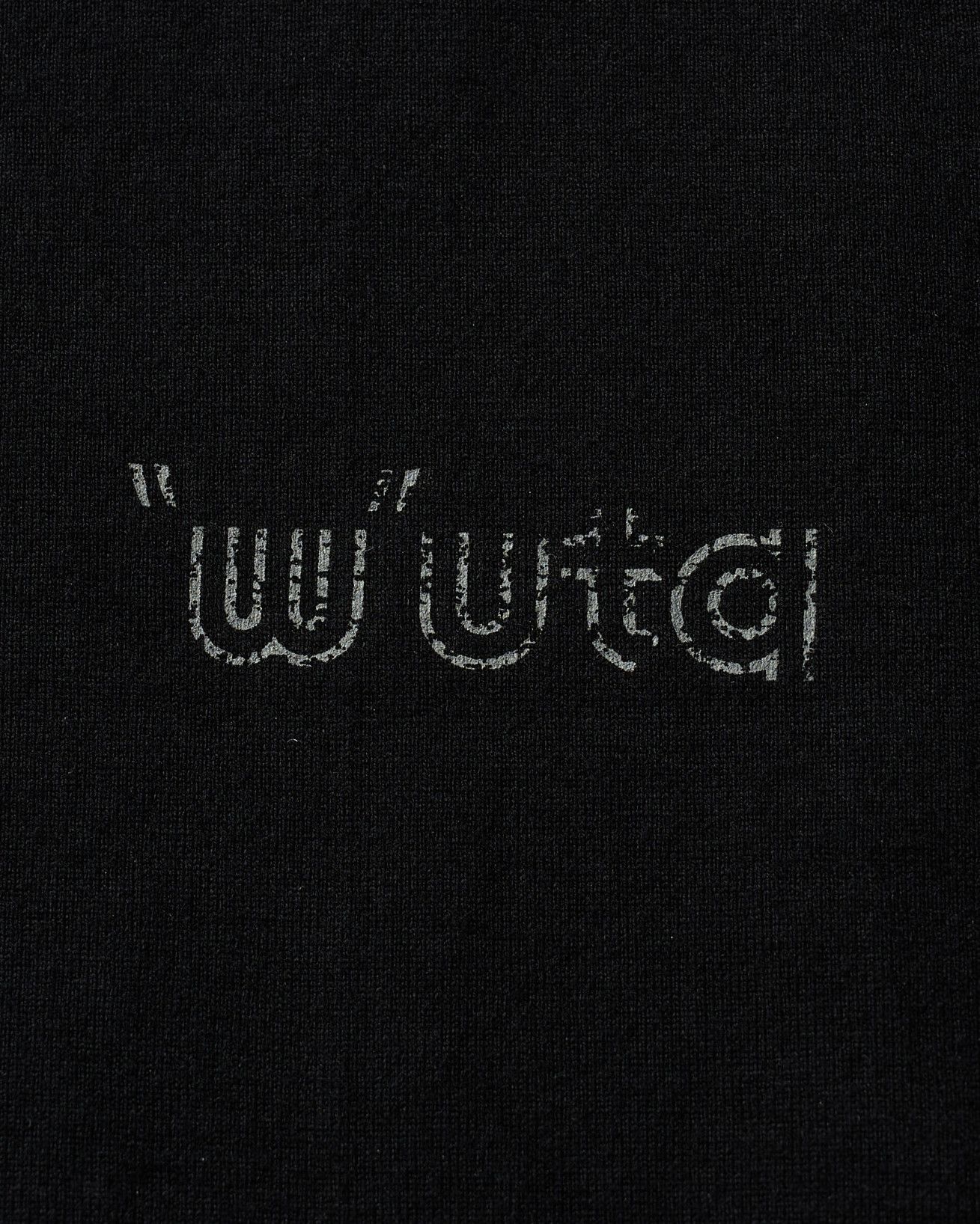 ☆先行予約☆ muta × wjk  / カットオフ モックネックシャツ / cut-off mock S/S(printed) / DEEP BLACK [704 mw03i]