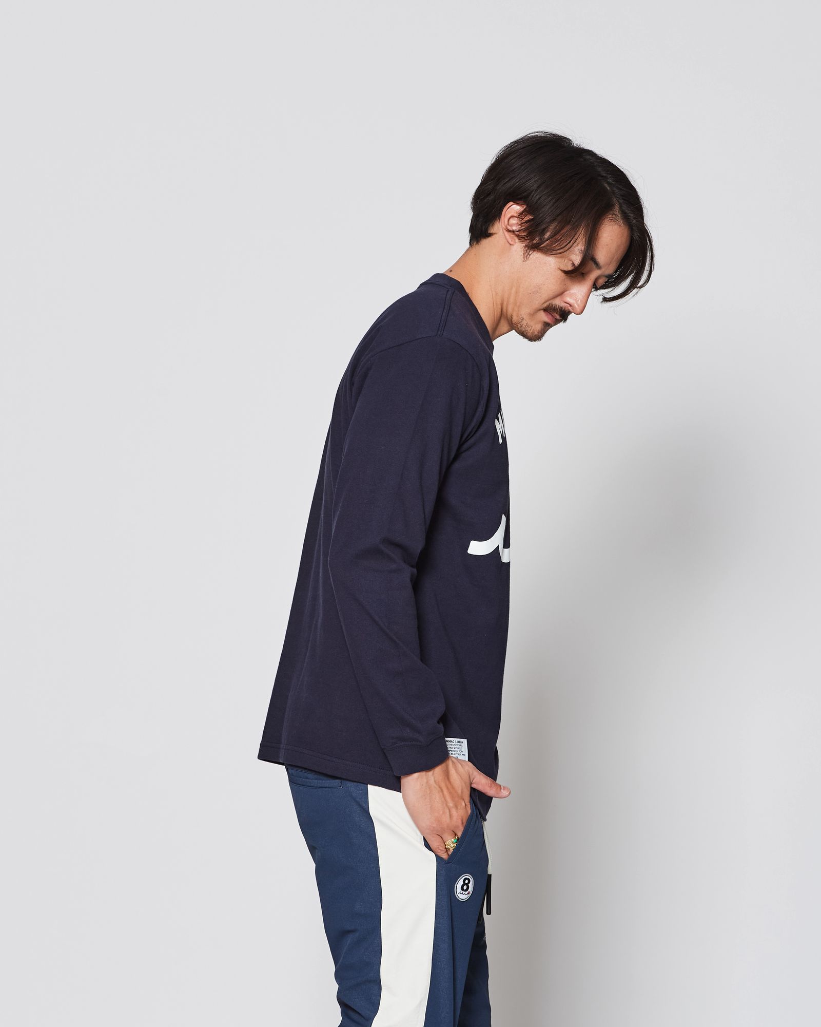 ACANTHUS × muta MARINE / muta Multi Logo L/S Tee / ロンT / NAVY 【MA2540】