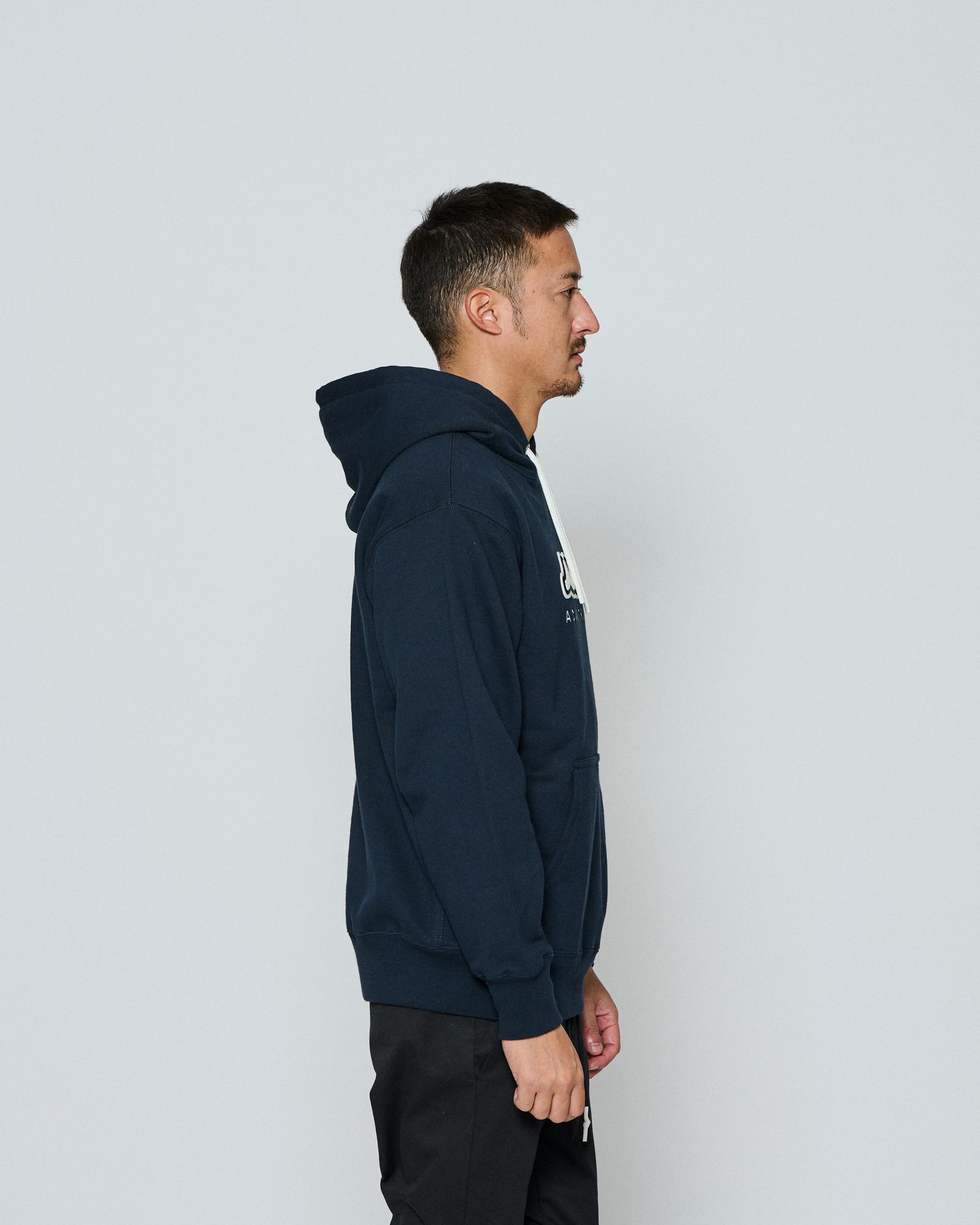 ☆先行予約☆ muta MARINE × ACANTHUS / スイートエクストラロゴフーディー / パーカー / Sweet Extra Logo Hoodie / NAVY 【MA2697】