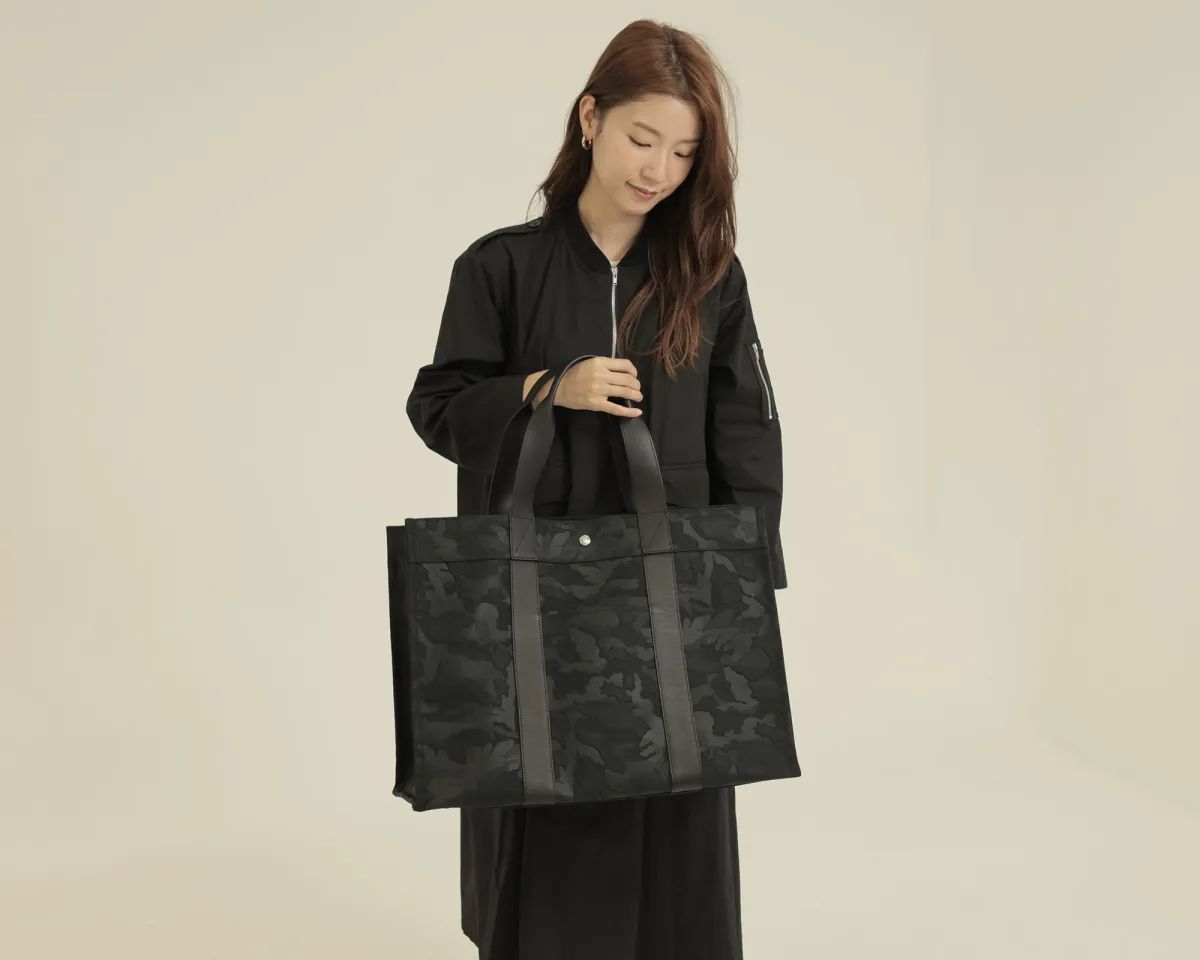 LABEL NOIR / スクエアキャンバストートバッグ GM / 2Colors [Modele 24 (GM)]