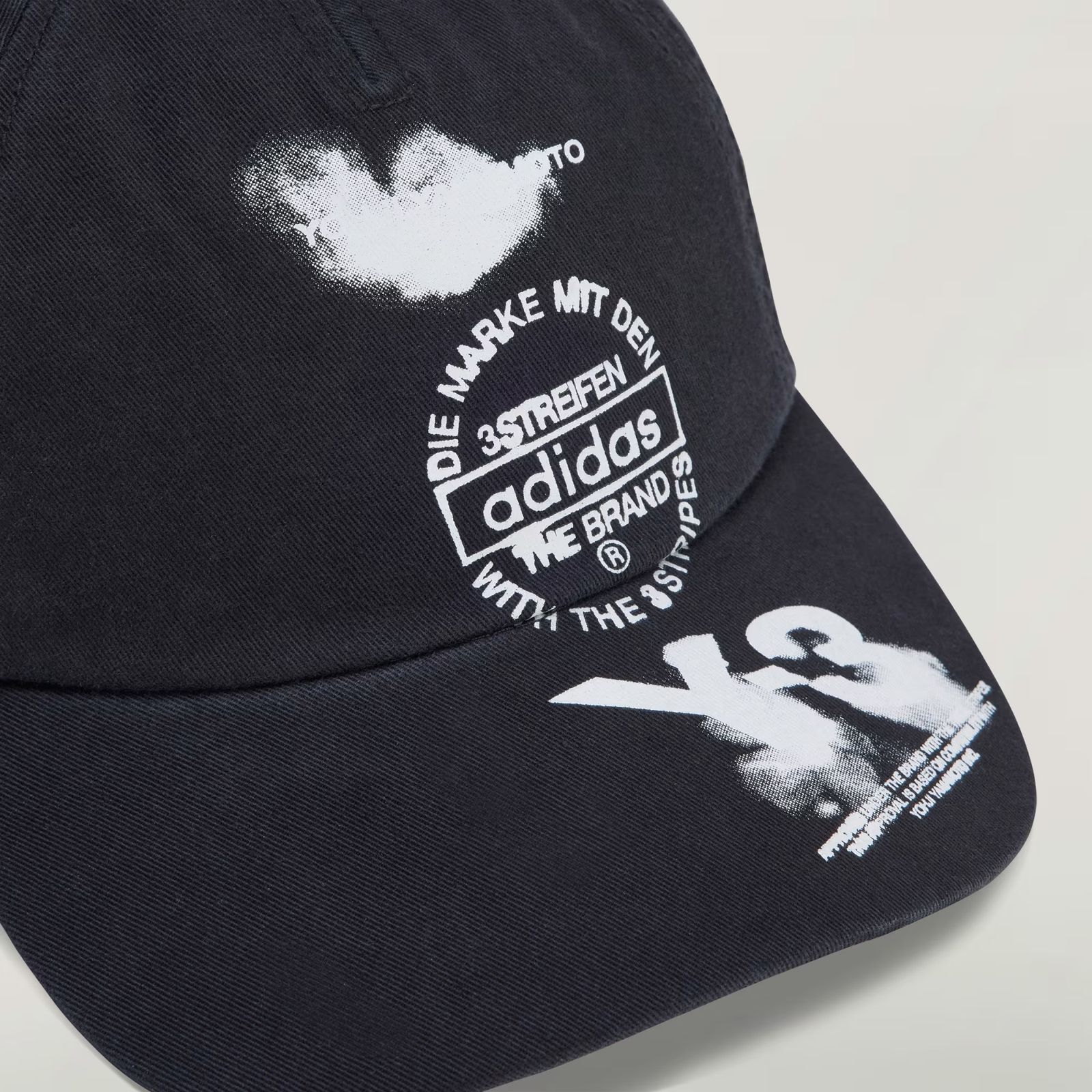 キャップ Y-3 FW25 Graphic Cap - Y-3 - Cotton - Black (KC3339 BLACK) Y-3 - グラフィックキャップ / Y-3 GRAPHIC CAP / BLACK [KC3339