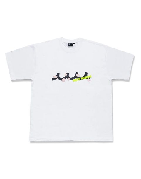 FLOWER WAVE Tシャツ / ホワイト[MMBG-434793]⭐︎