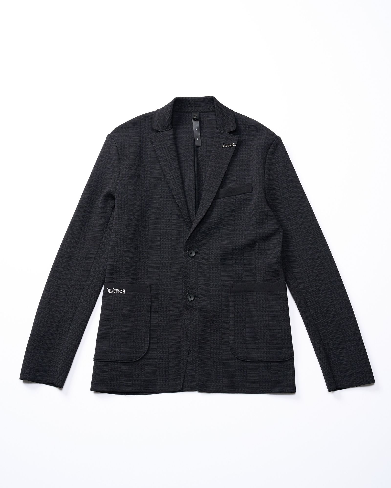☆先行予約☆ muta × wjk  / ニットジャケット / function knit jacket (jacquard check) / BLACK CHECK [207 mw08j]
