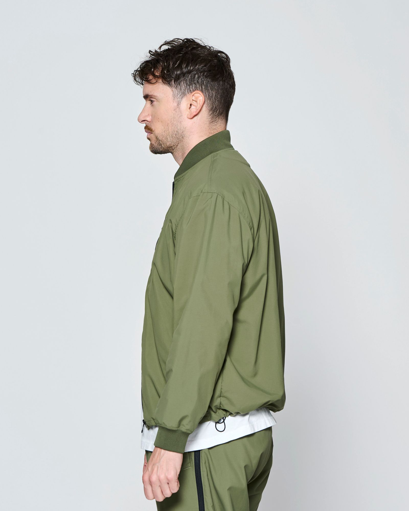 ☆先行予約☆ SUPPLEX® ナイロン ジップジャケット  /  SUPPLEX® Nylon Contrast Zip Jacket / OLIVE 【JK2703】
