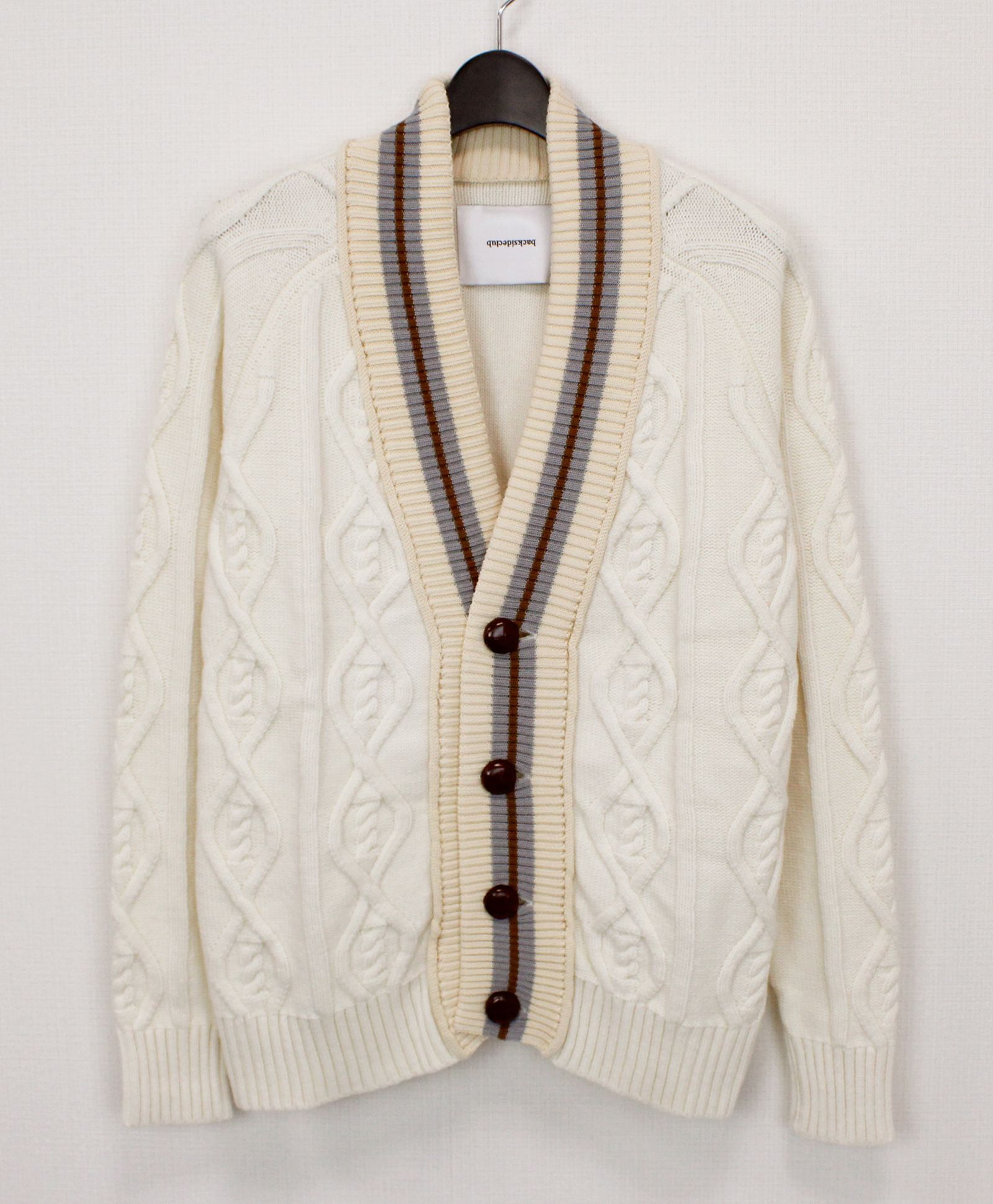 ニットカーディガン / NUMBER KNITWEAR / WHITE 【KCX 702】