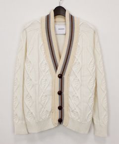 ニットカーディガン / NUMBER KNITWEAR / WHITE 【KCX 702】