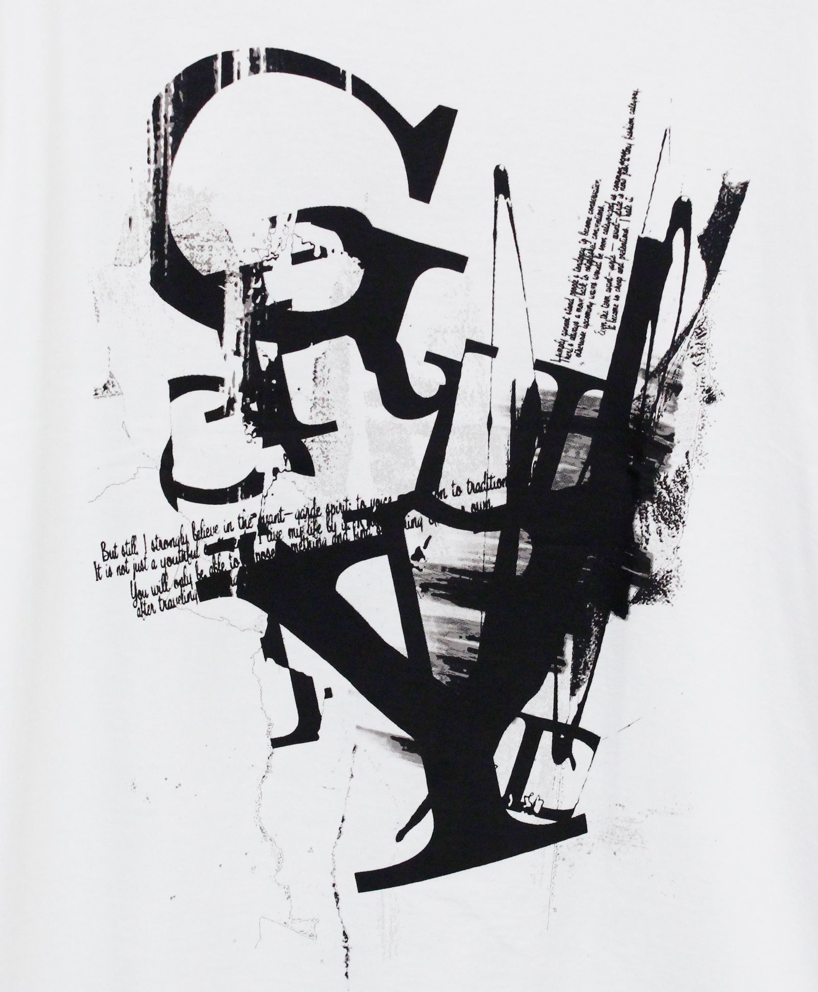 JERSEY LOGO T-SHIRT / WHITE [GK-T71-070-1]