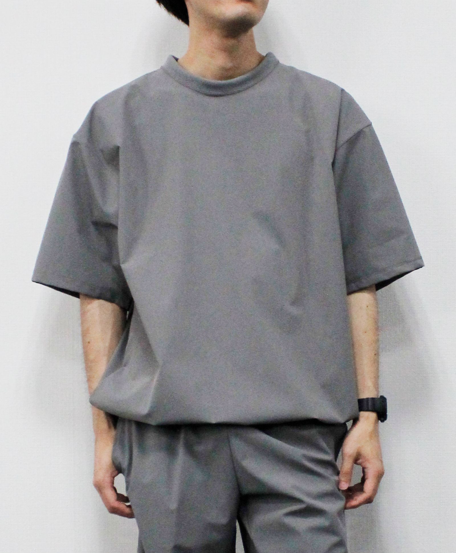 ナイロン4WAYクロス スピンドル入りバルーンTシャツ  / グレー [76008]