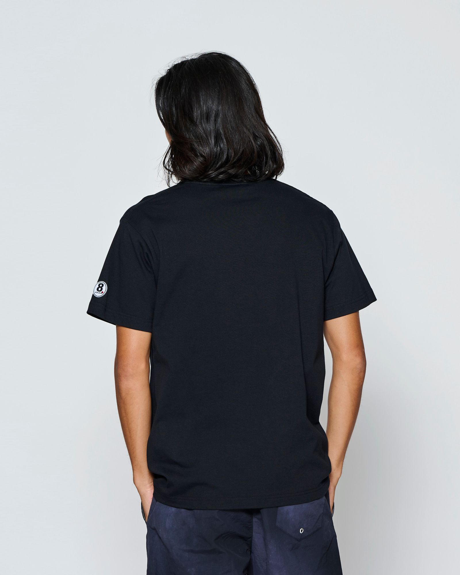 ☆先行予約☆muta MARINE × ACANTHUS  / Wネームロゴ半袖Tシャツ /  W-name logo S/S tee / BLACK【MA2728】