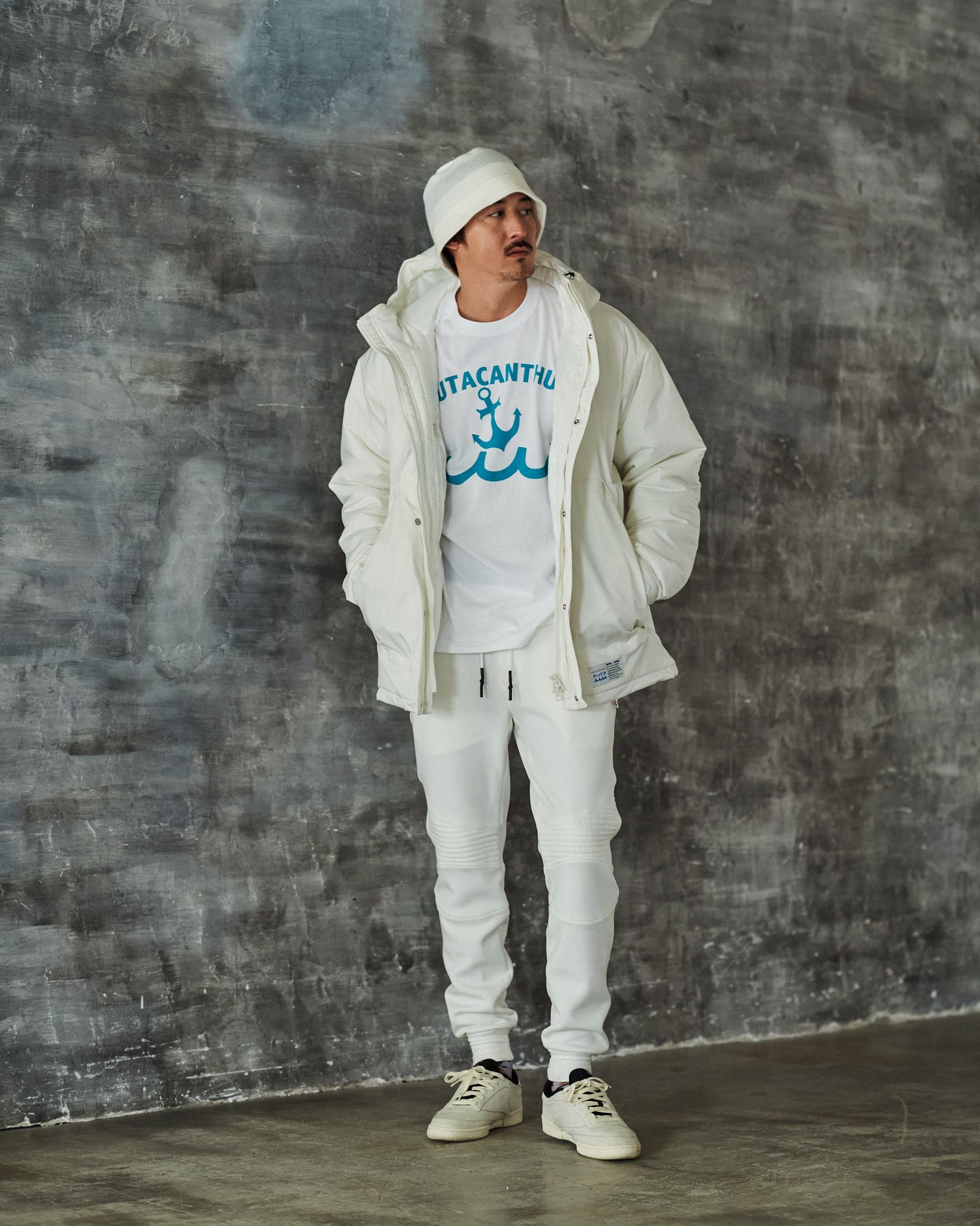 ☆先行予約販売2025年11月下旬～12月下旬頃入荷予定☆ ACANTHUS × muta MARINE / muta LIMONTA Mountain Puffy Jacket  / マウンテンパフィジャケット / WHITE 【MA2529】
