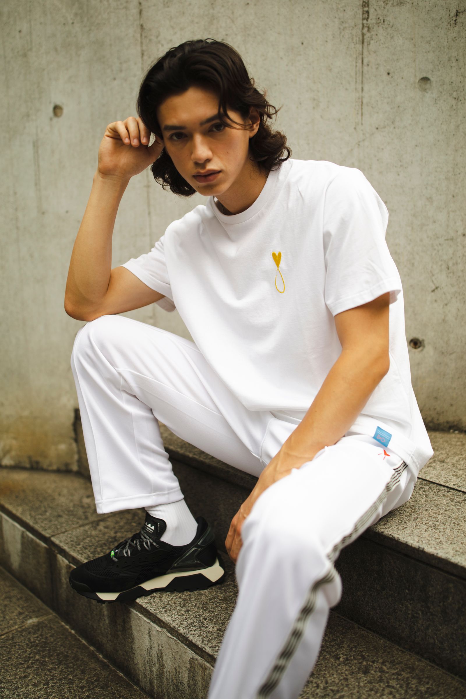 Tシャツ / Tiphanie / WHITE x YELLOW