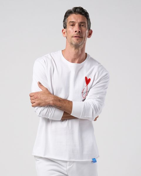 ☆先行予約☆Maison Honoré Paris× wjk  / ハートフィッシュ カットオフ 長袖Tシャツ / heart fish cut-off L/S / white×red【711 hw01k】
