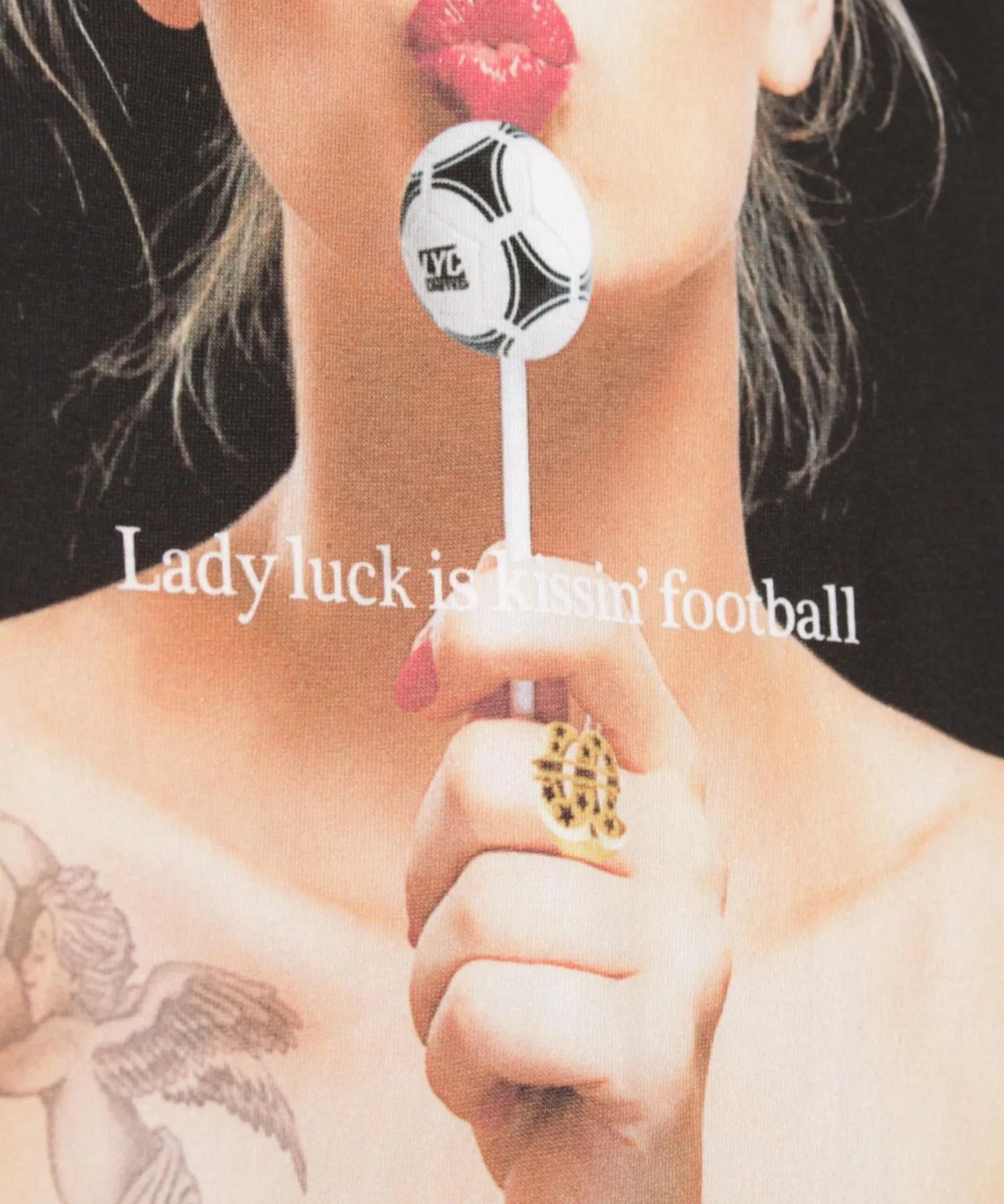 【FOOTBALLITIS】[LADY LUCK] Tシャツ / WHITE [261324CD]
