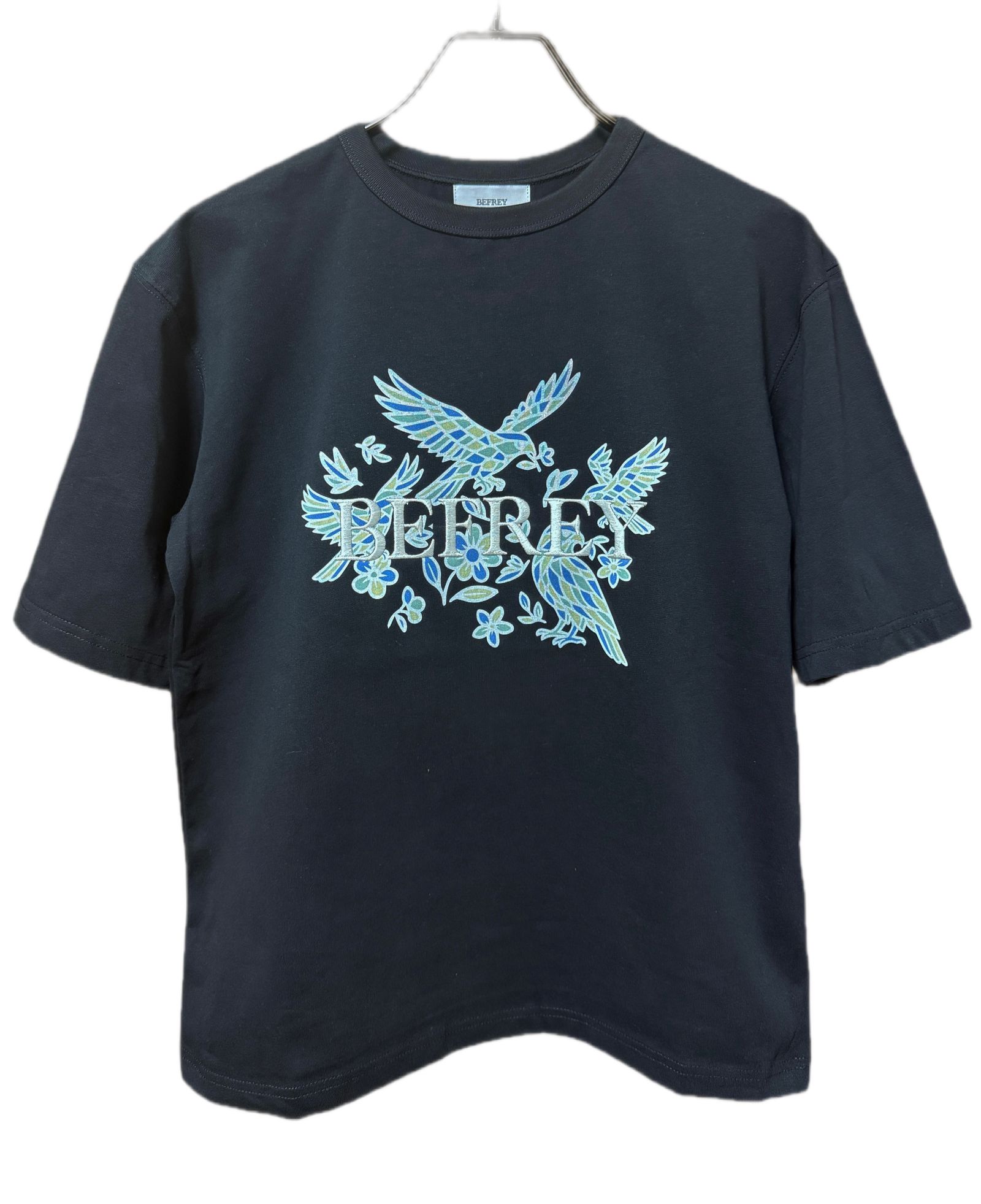 刺繍×Print T-shirt / BLACK [BEF01-HST]