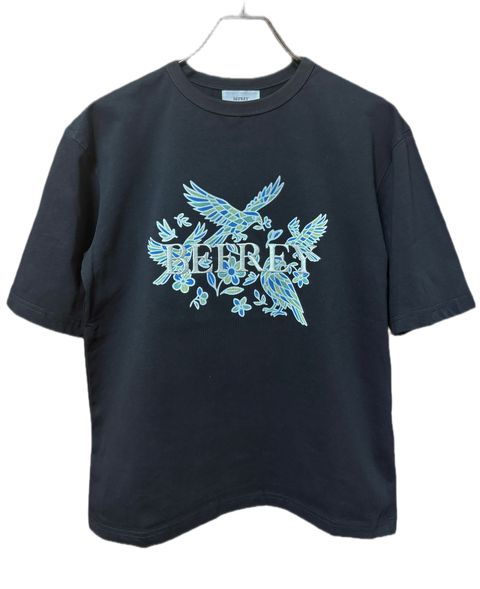 刺繍×Print T-shirt / BLACK [BEF01-HST]