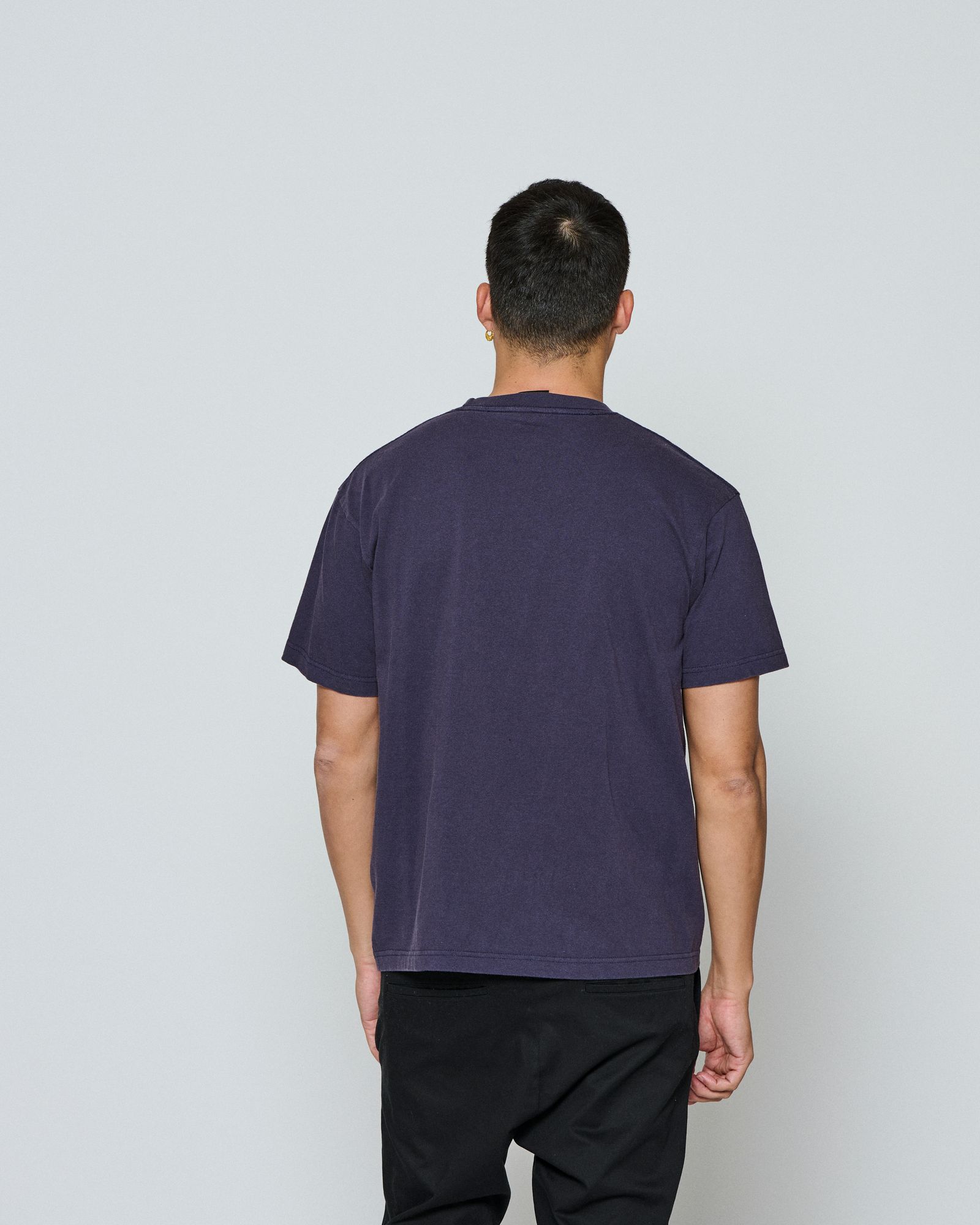 ☆先行予約☆ muta MARINE × ACANTHUS / カレッジロゴTシャツ / Shadow College Logo Tee / NAVY 【MA2662】