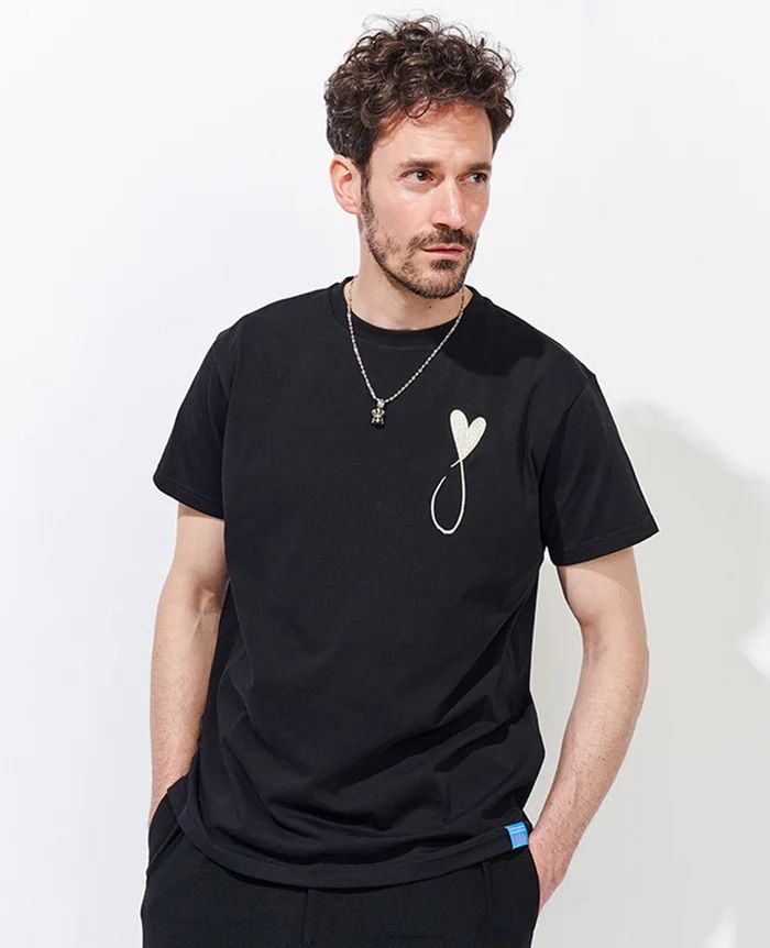 Tシャツ / Tiphanie Big Logo / BLACK x SILVER