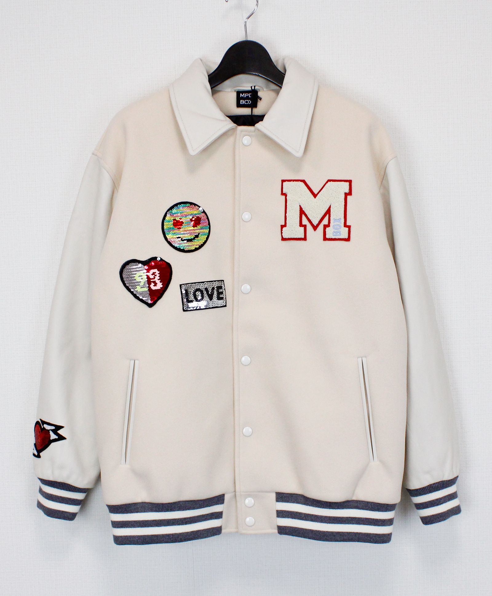 MPD BOX - スタジャン / VARSITYJACKET / MILK / MPD33W23 | femt