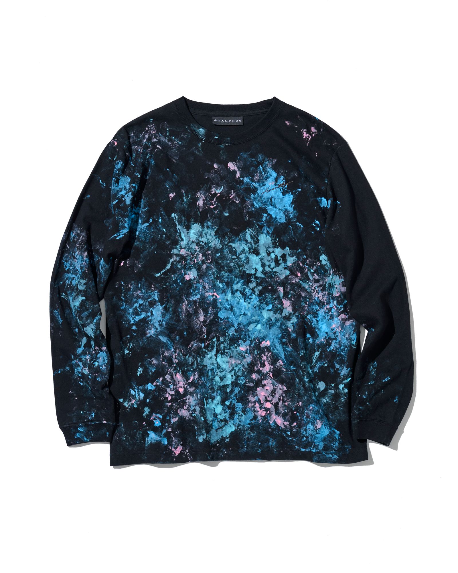 ☆先行予約☆  アブストラクトペイントロンTee / Abstract paint L/S Tee / BLACK 【CT2611】