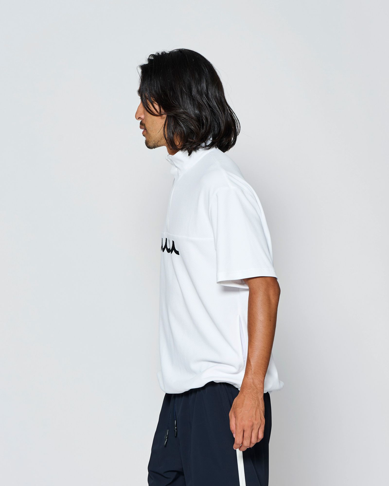☆先行予約☆muta MARINE × ACANTHUS  / スタンドカラーS/Sトップ /  Stand Collor S/S Top / WHITE【MA2709】