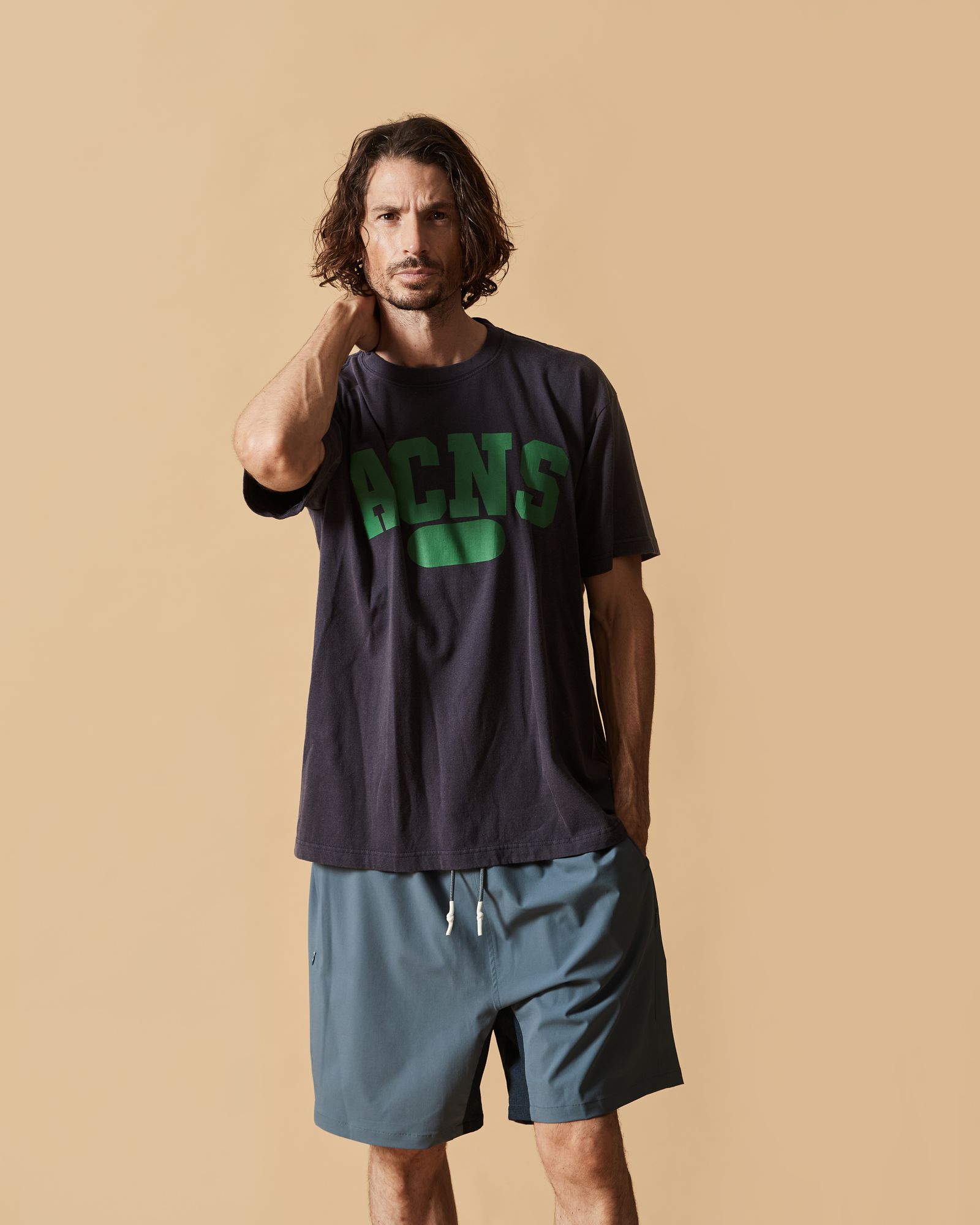 ☆先行予約☆ カレッジロゴTシャツ  /  Aging College Logo Tee / NAVY【CT2601】