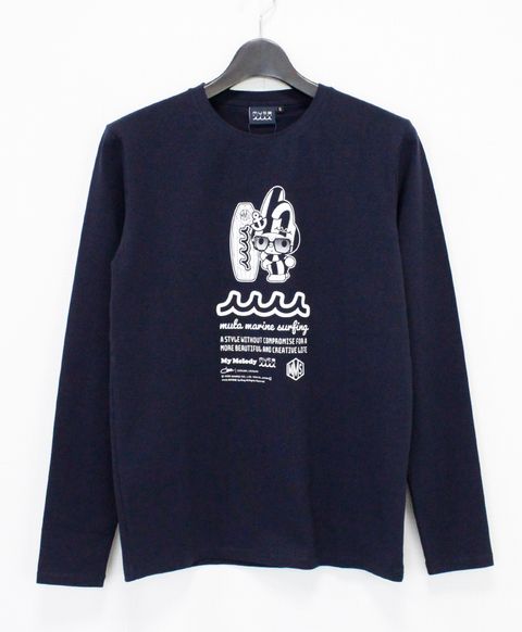 My Melody × muta MARINE SURFING ストレッチロングスリーブTシャツ / ネイビー [MMMP-434771]