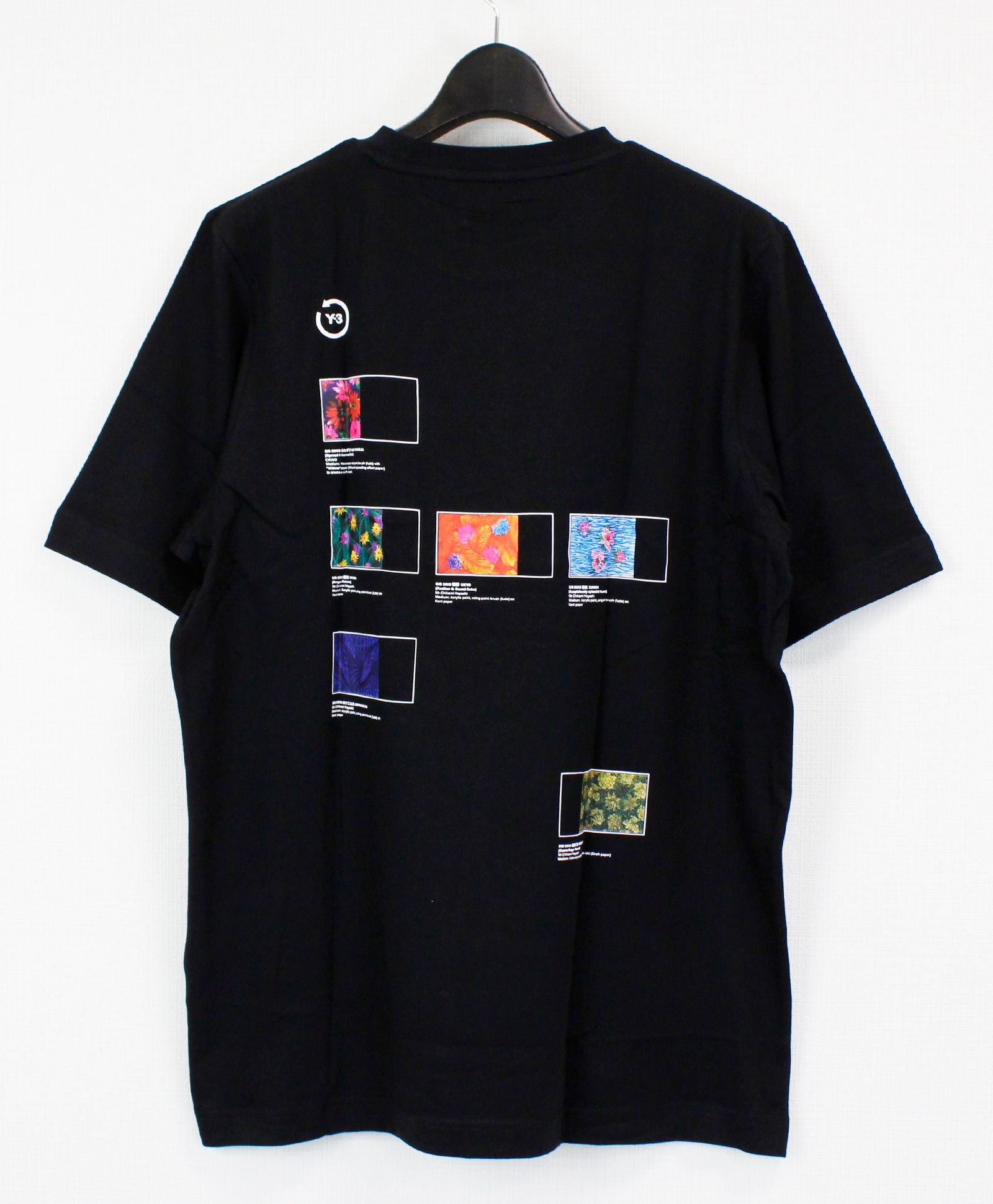 S/S バックプリントTシャツ U CH2 INDEX SS TEE [HG8802-APPS22] BLACK - S