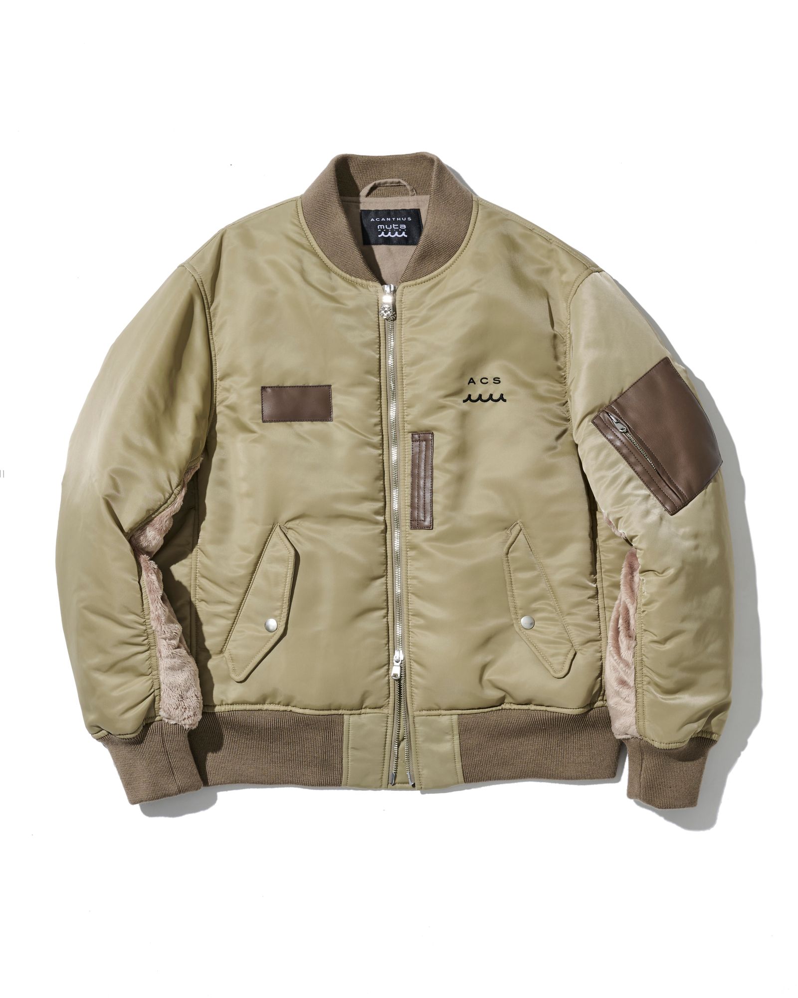☆先行予約☆ muta MARINE × ACANTHUS / オーバーサイズMA-1 / Oversize MA-1 / BEIGE 【MA2649】