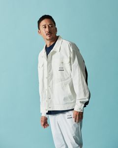 ☆先行予約☆muta MARINE × ACANTHUS  / トラッカージャケット / Trucker Jacket / WHITE【MA2601】