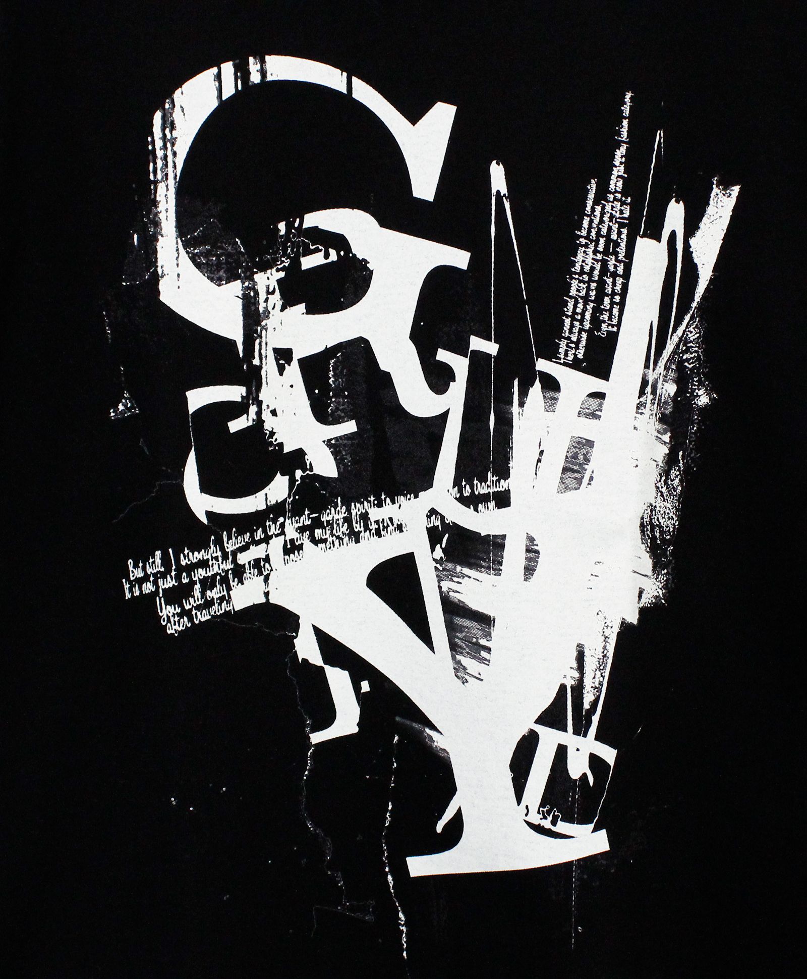 JERSEY LOGO T-SHIRT / BLACK [GK-T71-070-2]